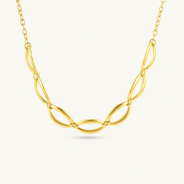 Sculptural Oval Statement Necklace - Image 1