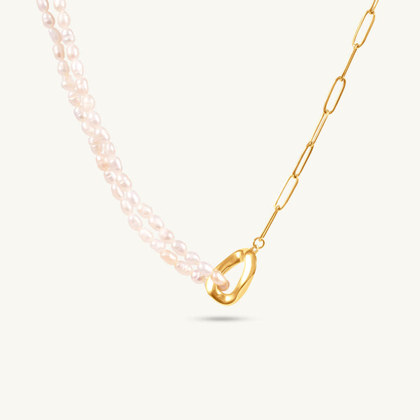 Pearl Link Chain Necklace