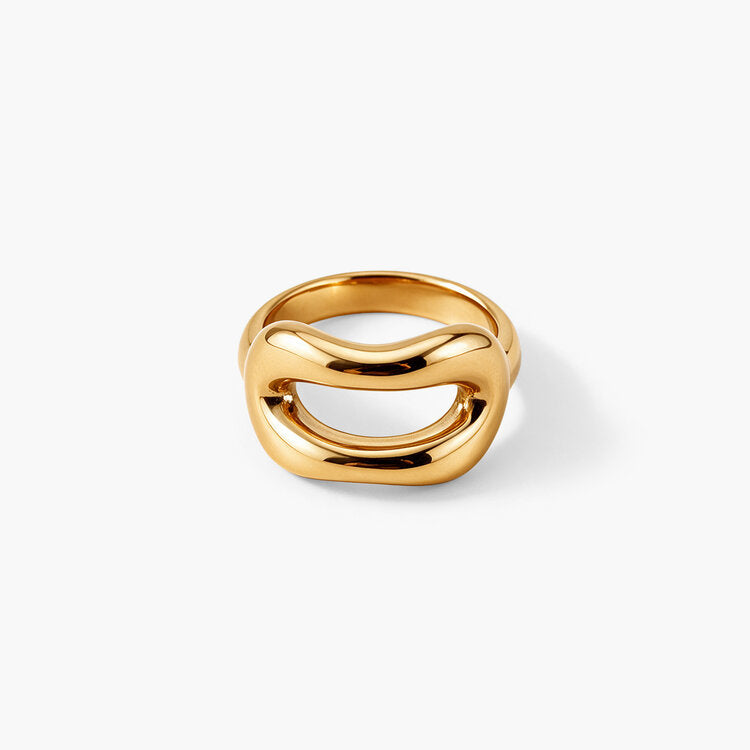 Sculptural Gold Ring
