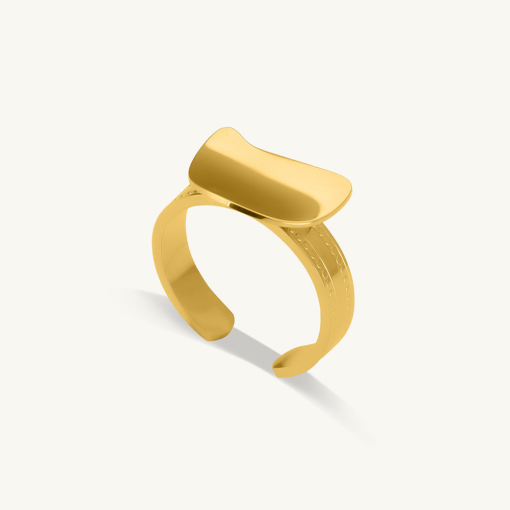 Chunky Plateau Ring - view 2