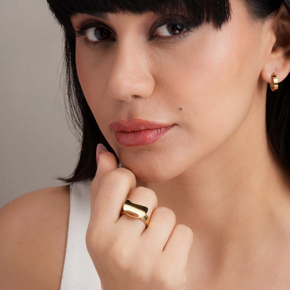 Chunky Plateau Ring - view 4