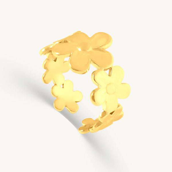 Floral Leaf Motif Band