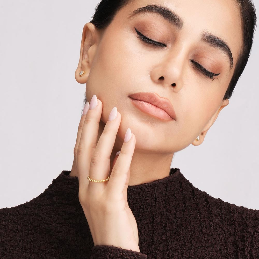 Classic Beaded Stack Ring - view 3