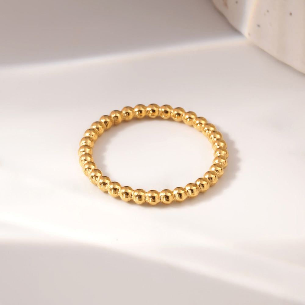 Classic Beaded Stack Ring - view 5