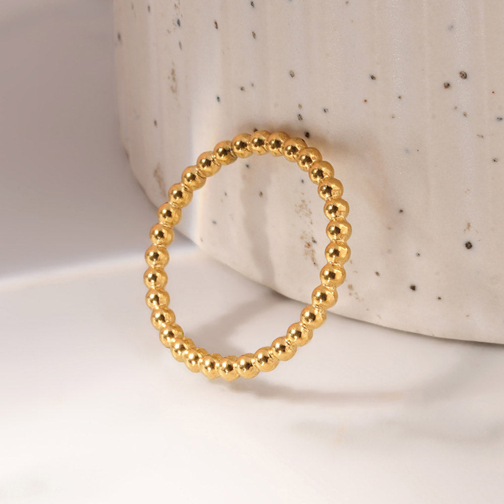 Classic Beaded Stack Ring - view 6