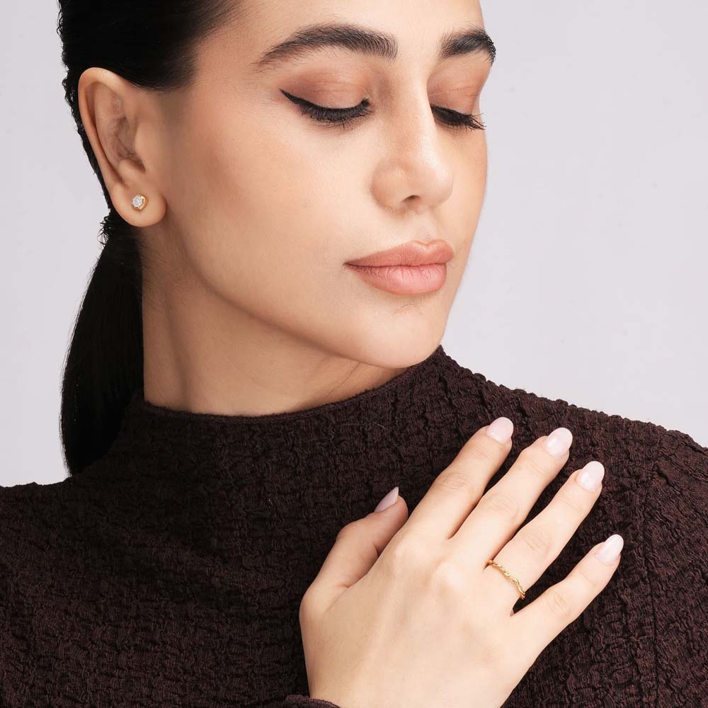 Delicate Rope Twist Ring - view 3