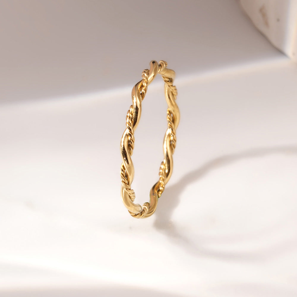 Delicate Rope Twist Ring - view 6
