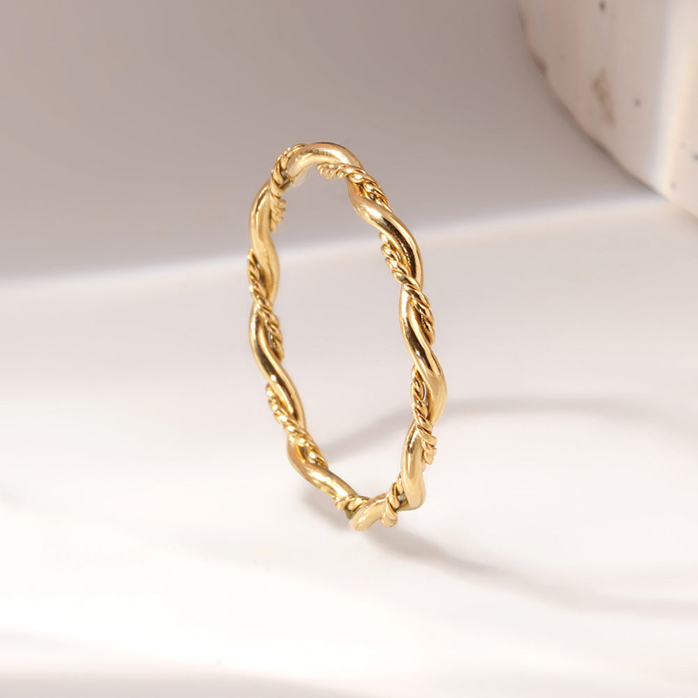 Delicate Rope Twist Ring - view 4