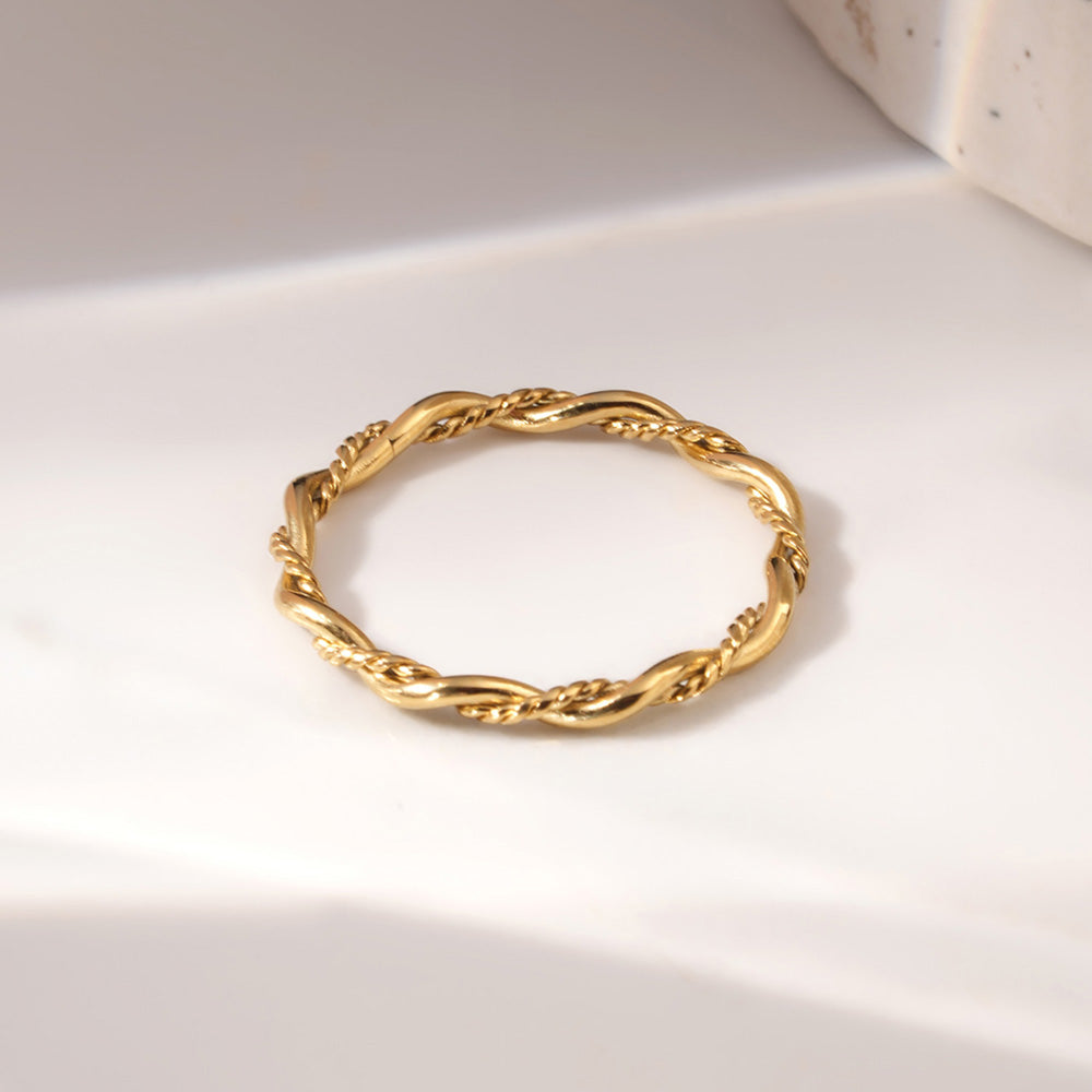 Delicate Rope Twist Ring - view 5