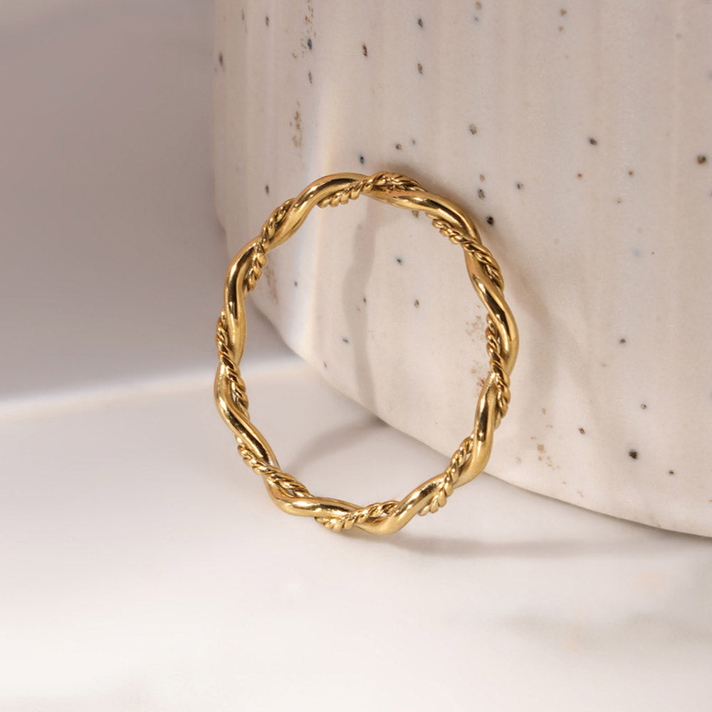 Delicate Rope Twist Ring - view 7