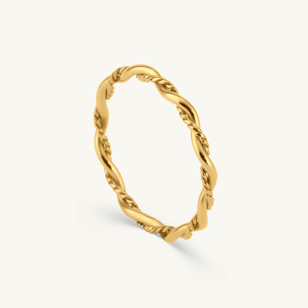 Delicate Rope Twist Ring - Image 1