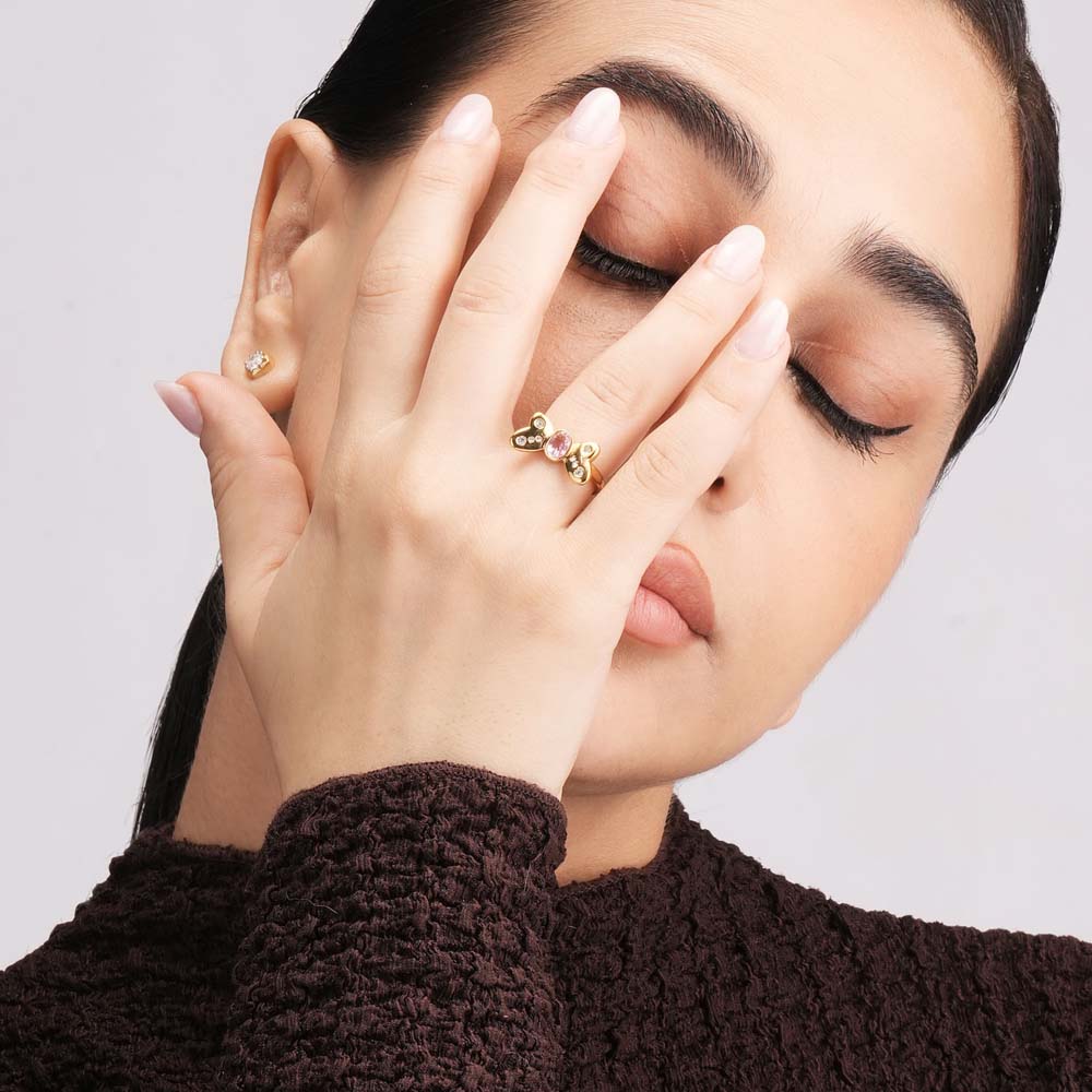 Butterfly Glitterwing Charm Ring - view 3