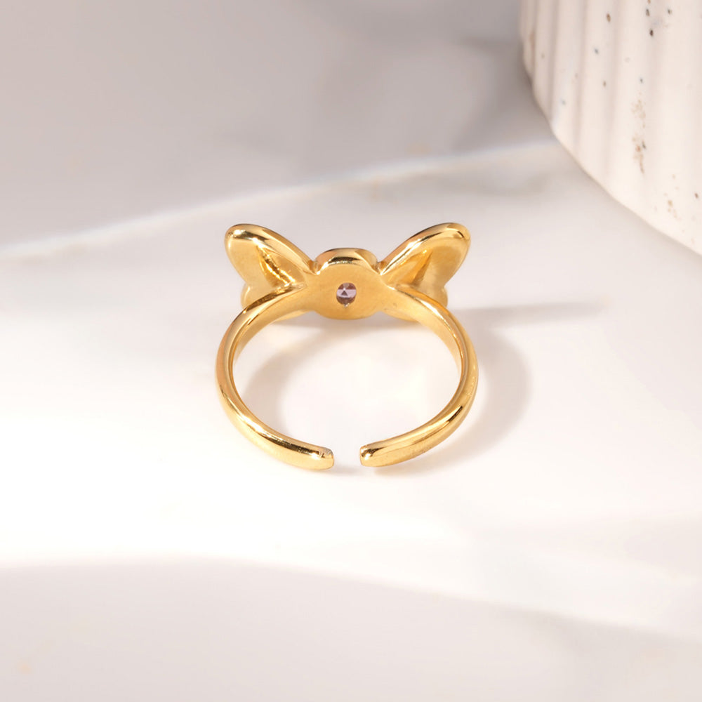 Butterfly Glitterwing Charm Ring - view 7