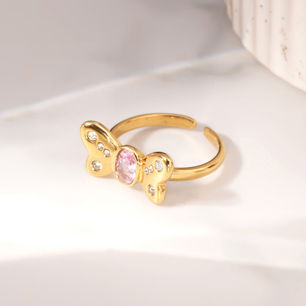 Butterfly Glitterwing Charm Ring - view 6