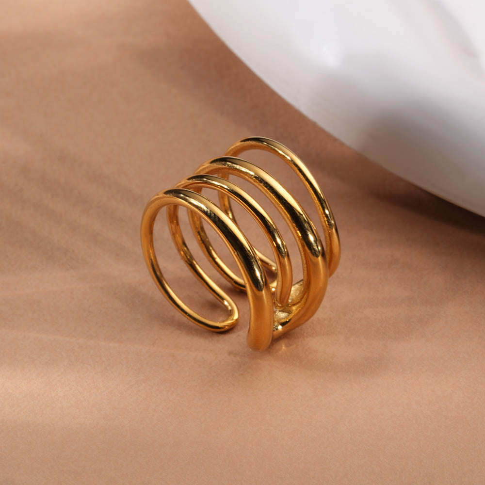 Golden Spiral Statement Ring - view 3