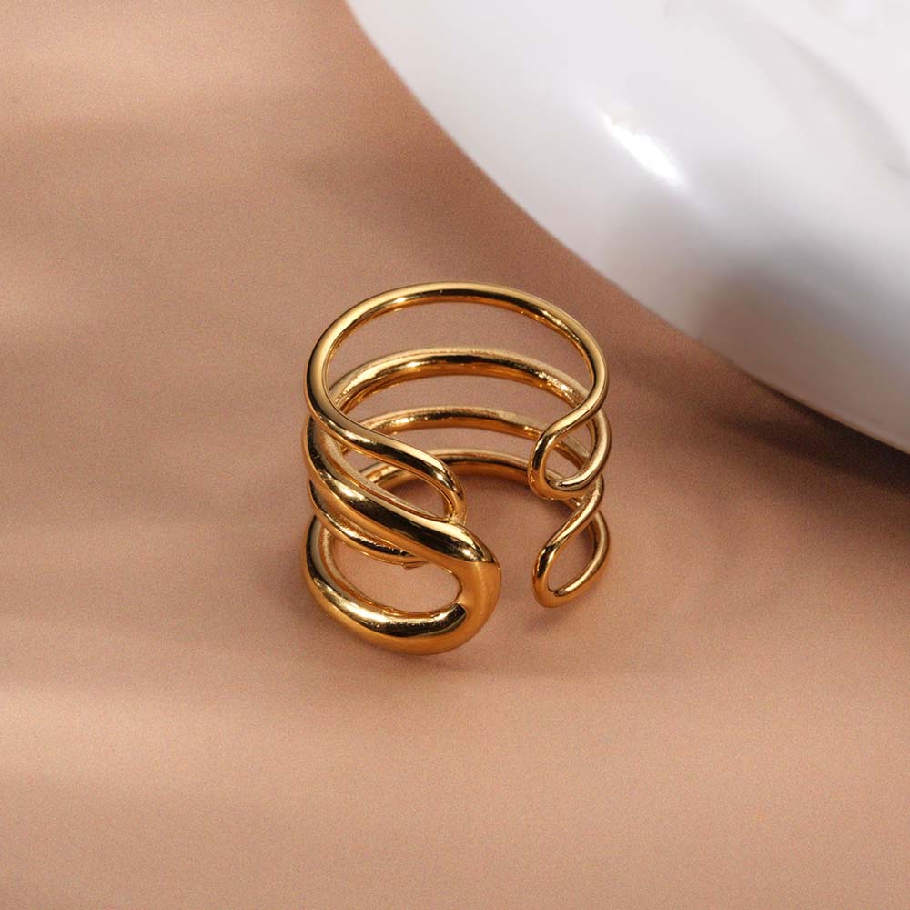 Golden Spiral Statement Ring - view 5