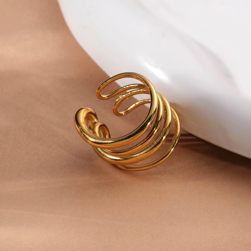 Golden Spiral Statement Ring - view 4
