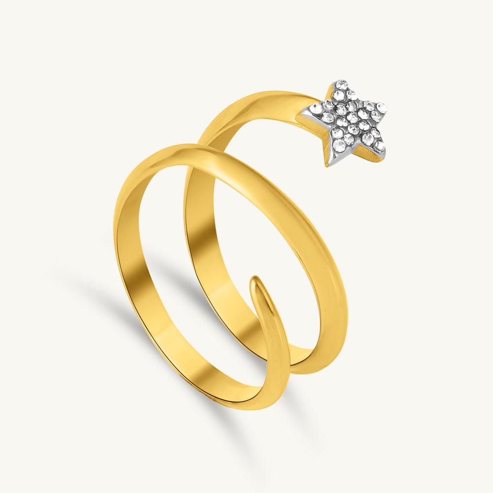 Celestial Spark Star Ring