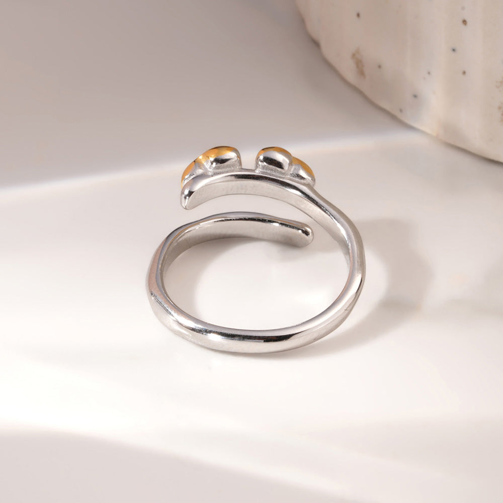 Twin Heartbud Wrap Ring - view 7