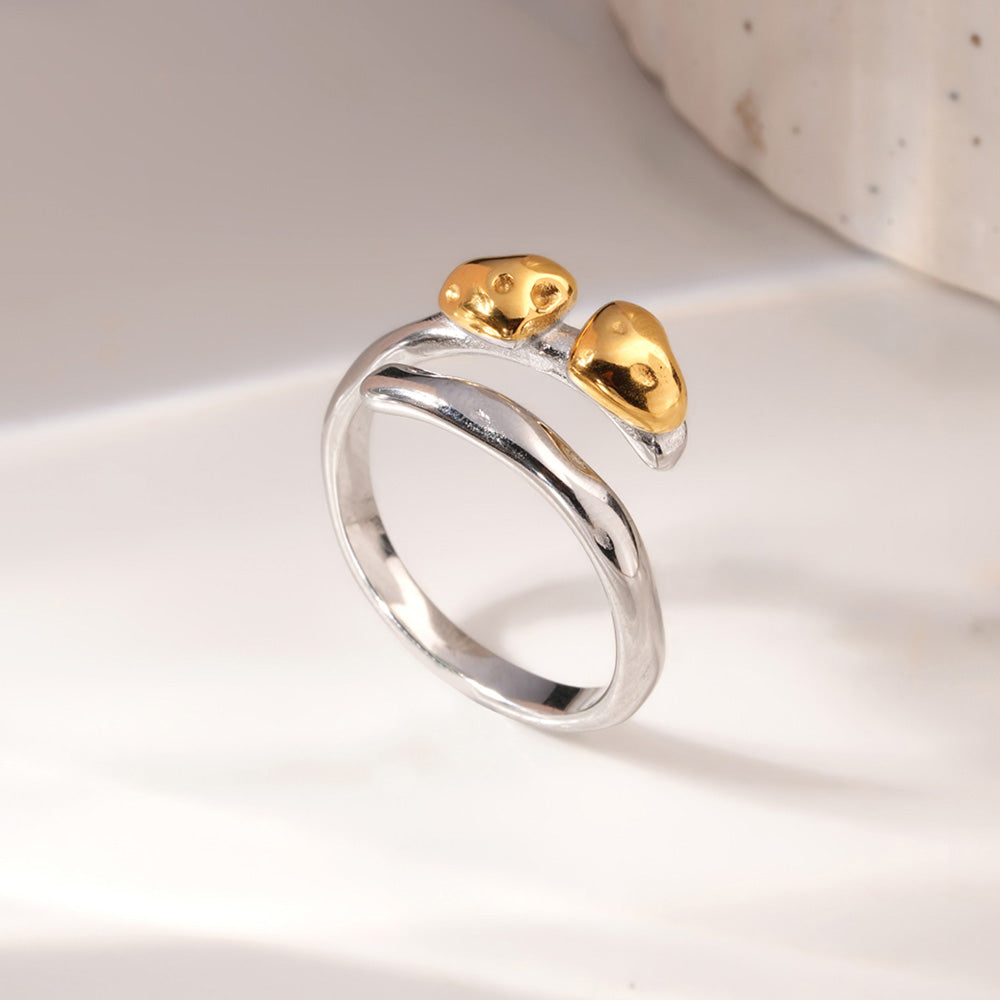 Twin Heartbud Wrap Ring - view 5