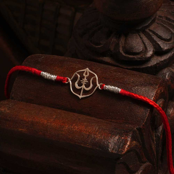 Shiva Trisul 925 Silver Rakhi