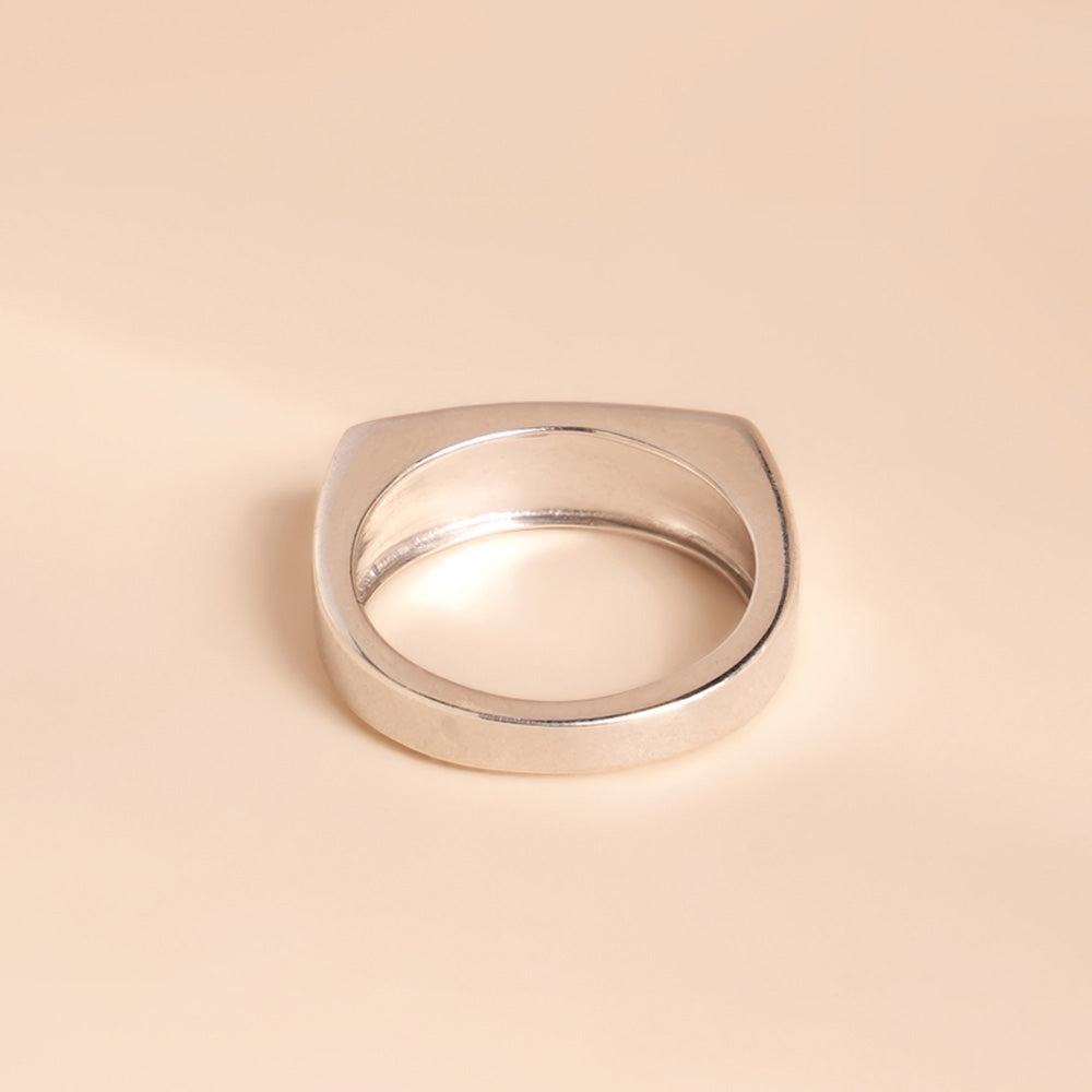 Duality 925 Silver Unisex Band Ring - view 8