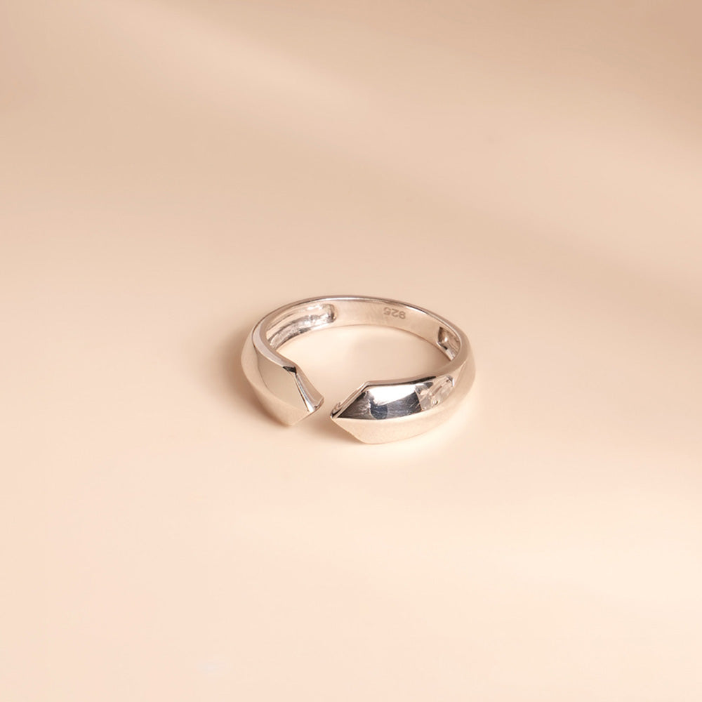 Unity Gap 925 Silver Unisex Ring - view 7