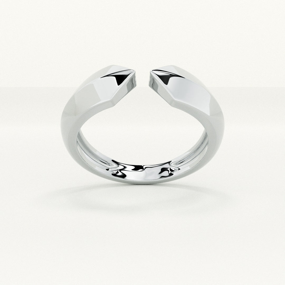 Unity Gap 925 Silver Unisex Ring - view 4