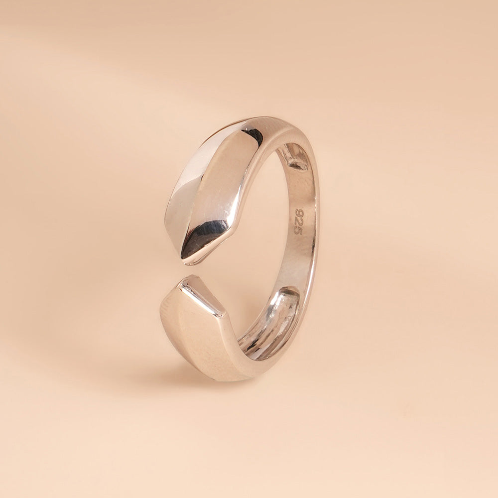 Unity Gap 925 Silver Unisex Ring - view 5