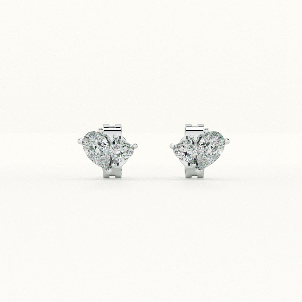 Floral Petal 925 Sterling Silver Studs