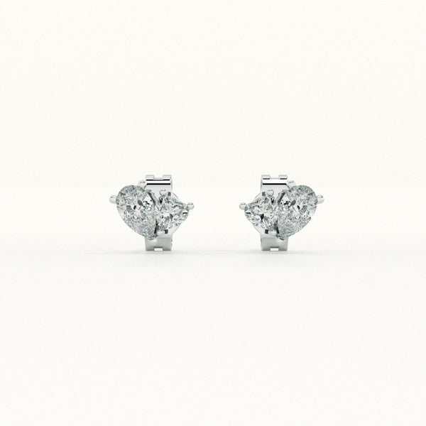 Floral Petal 925 Sterling Silver Studs - Image 1