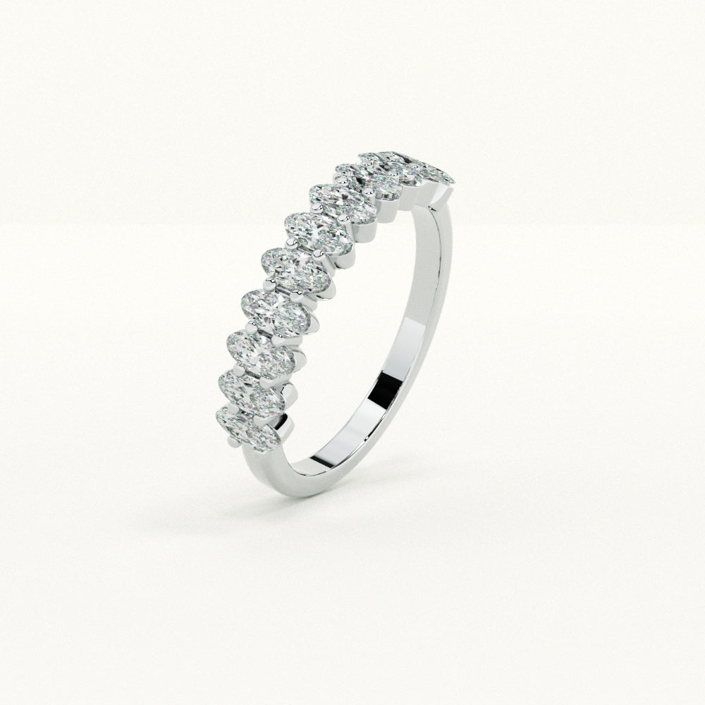 Silver Leaf Marquise Eternity main image 1