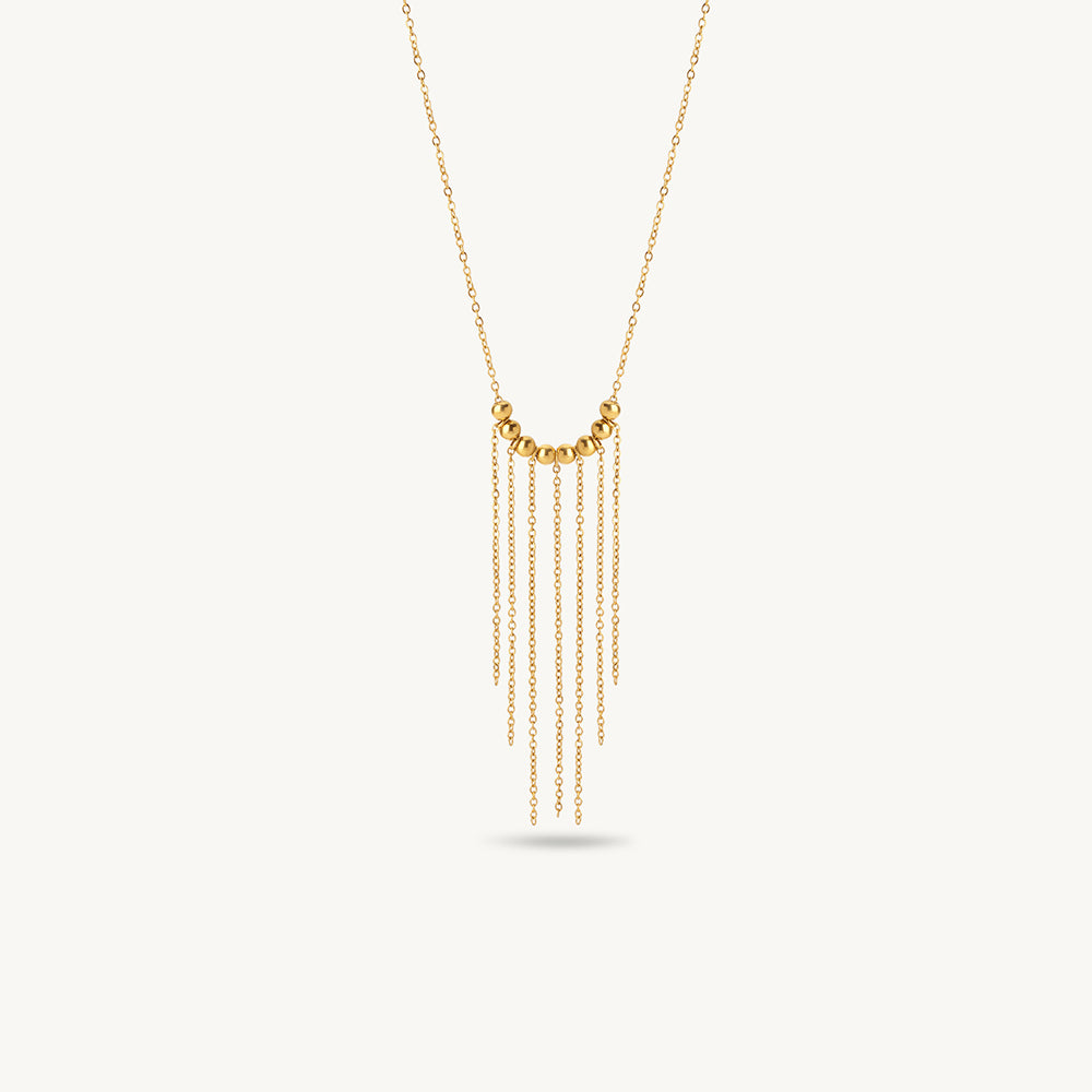 Fringe Flow Cascade Necklace