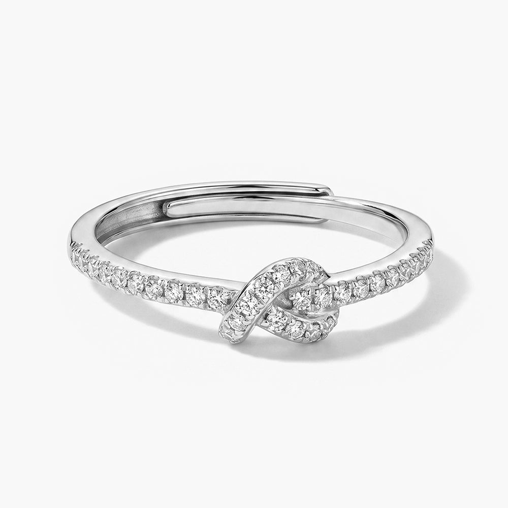 Luna Knot 925 Sterling Silver Ring