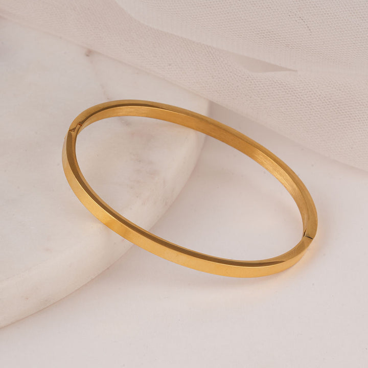 Classy Stone Bangle Bracelet-4