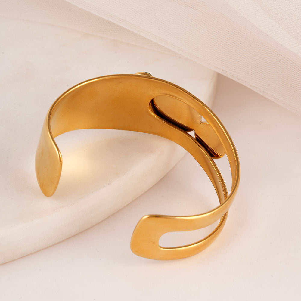 Luxe Stone Cuff Bracelet - view 5