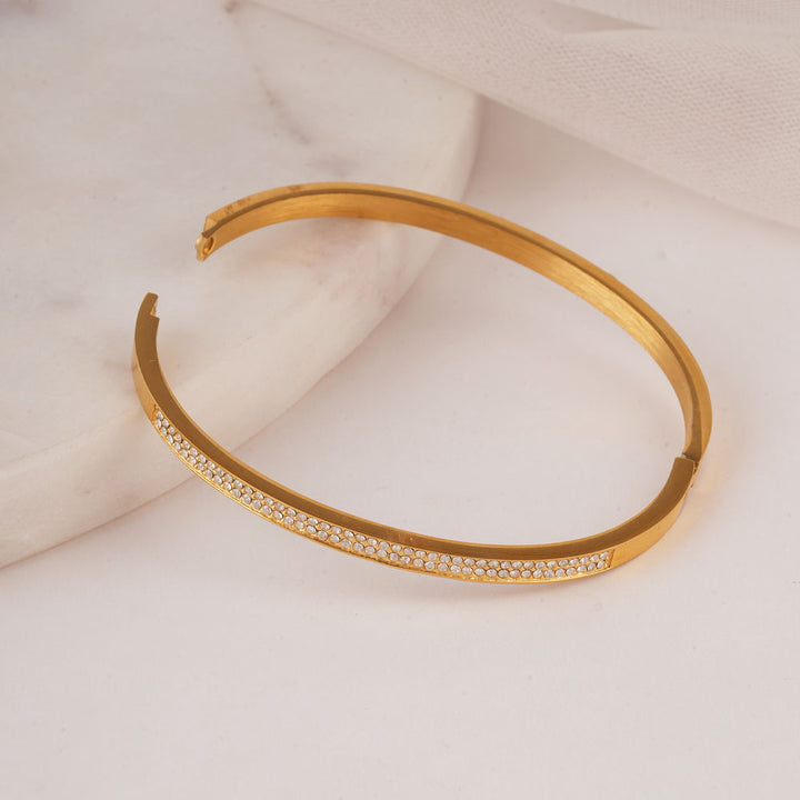 Classy Stone Bangle Bracelet-2