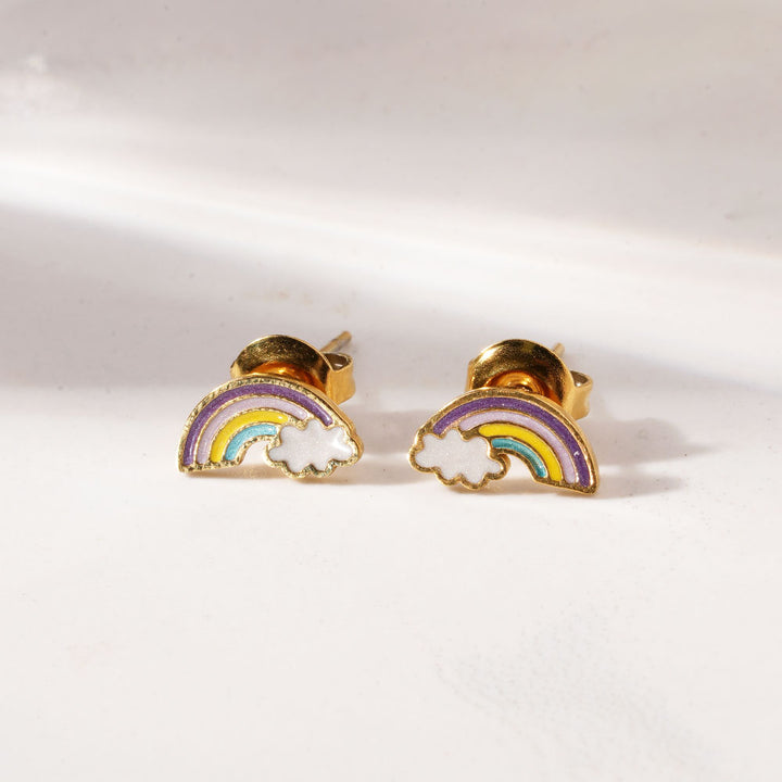 Rainbow Stud Earrings-2