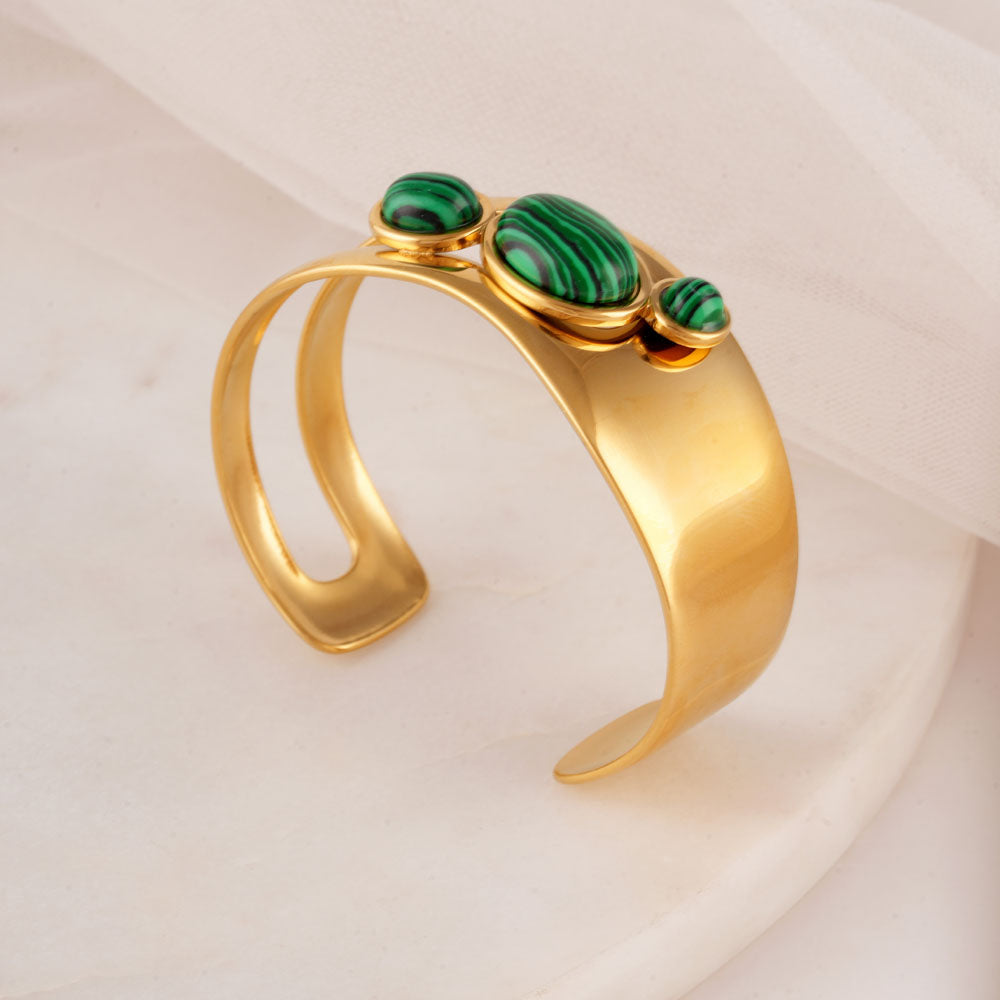 Luxe Stone Cuff Bracelet - view 4