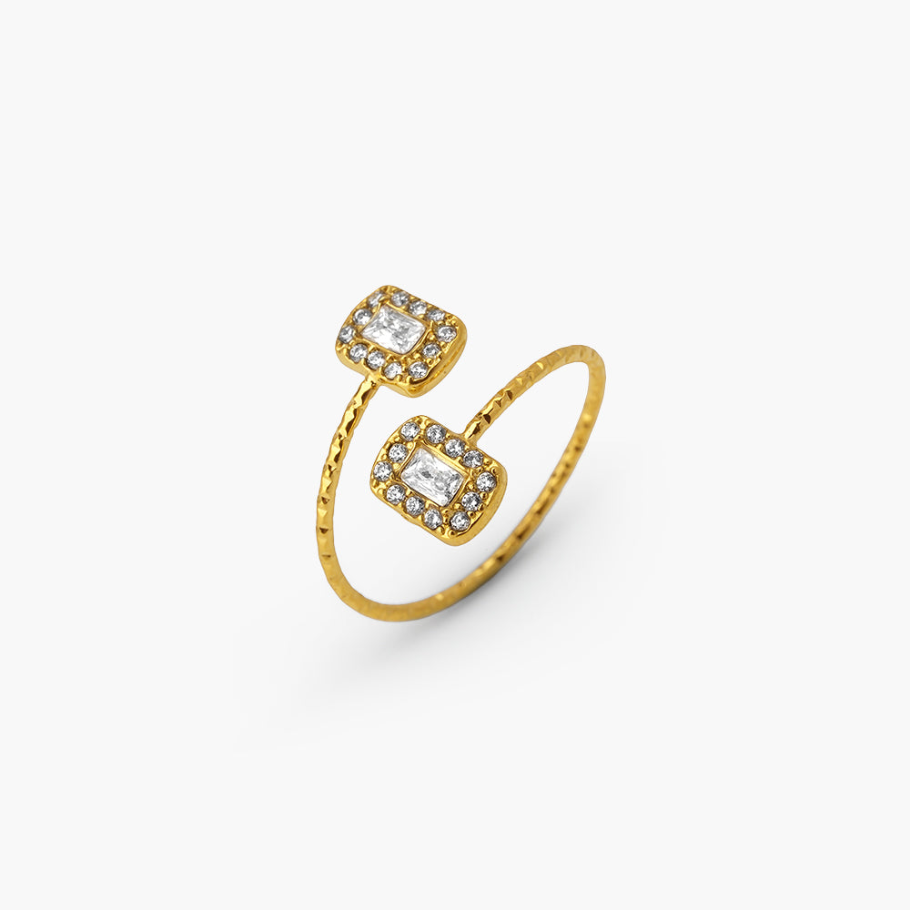 Celestial Crystal Bar Ring