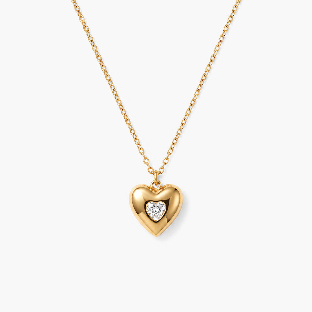 Radiant Heart Pendant Necklace