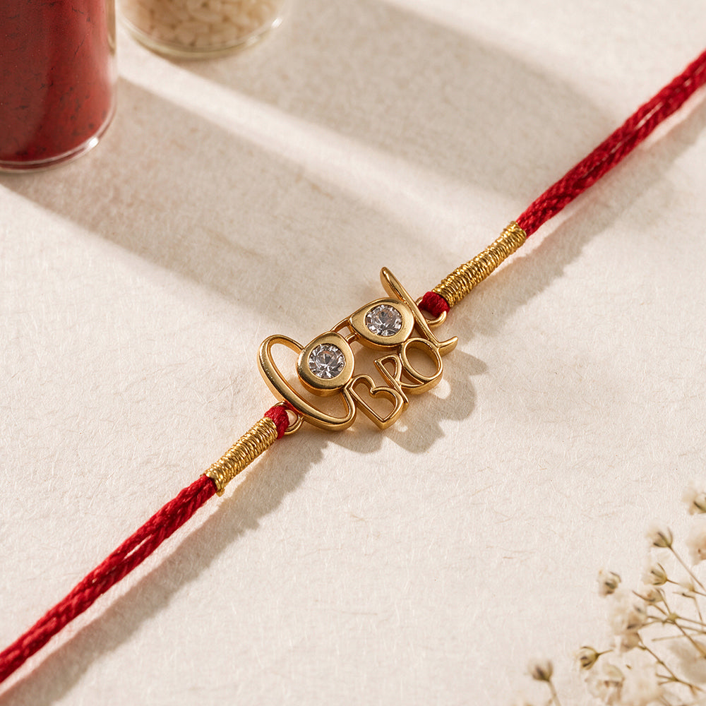 Sparkling Cool Bro Fine Silver Rakhi