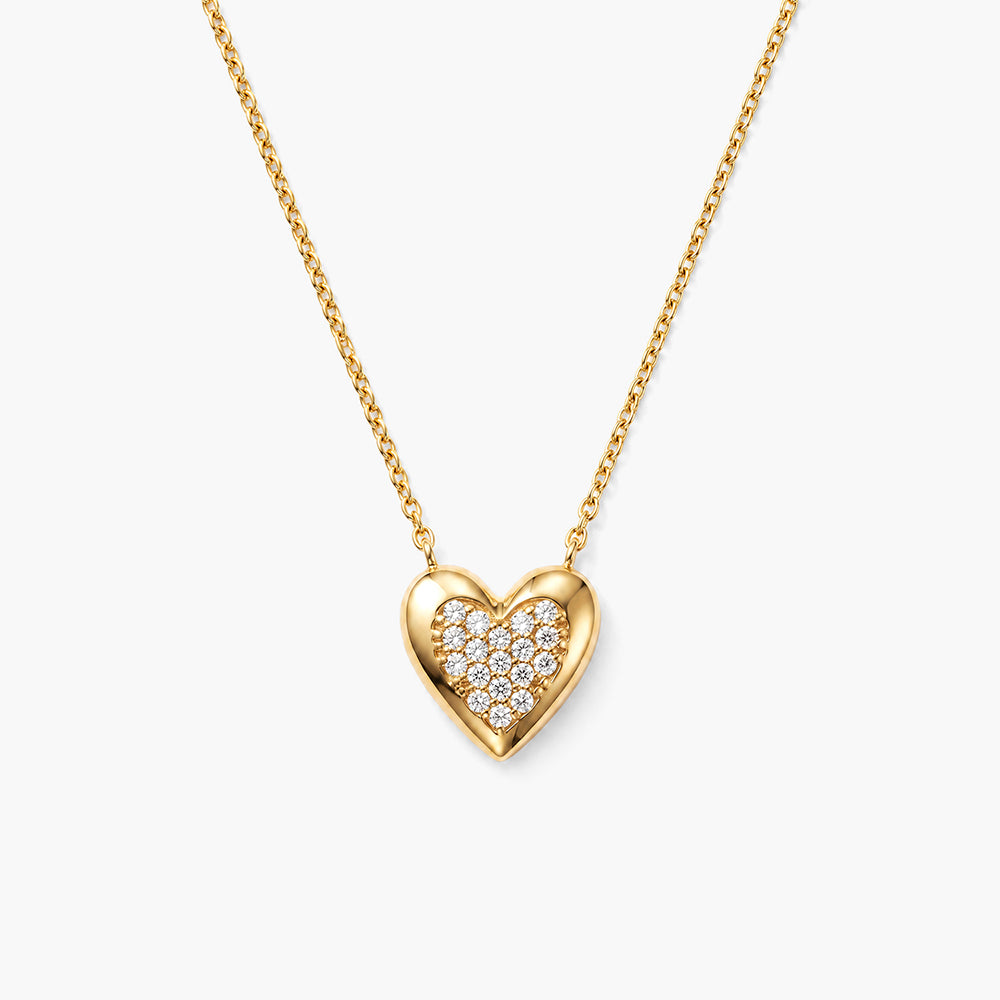 Nova Heart Bloom 925 Sterling Silver Pendant Necklace