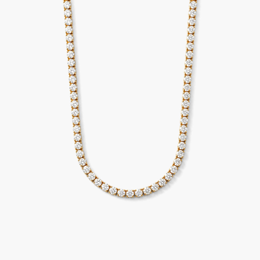 Timeless Crystal Tennis 925 Sterling Silver Necklace