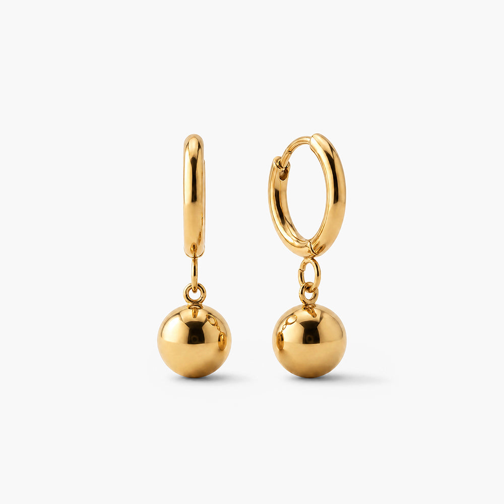 Golden Orb Earrings