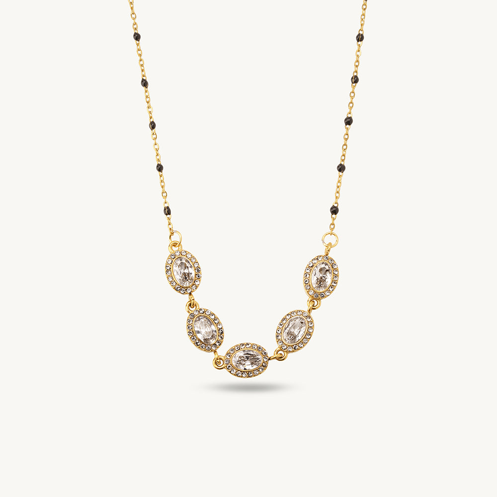 Radiant Marquise Crystal Demifine Mangalsutra