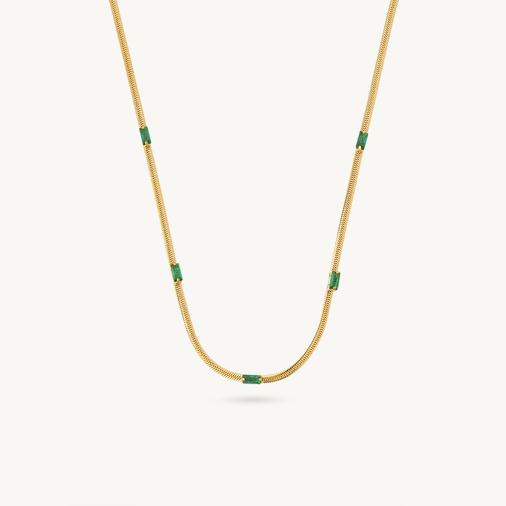 Tiny Emerald Necklace