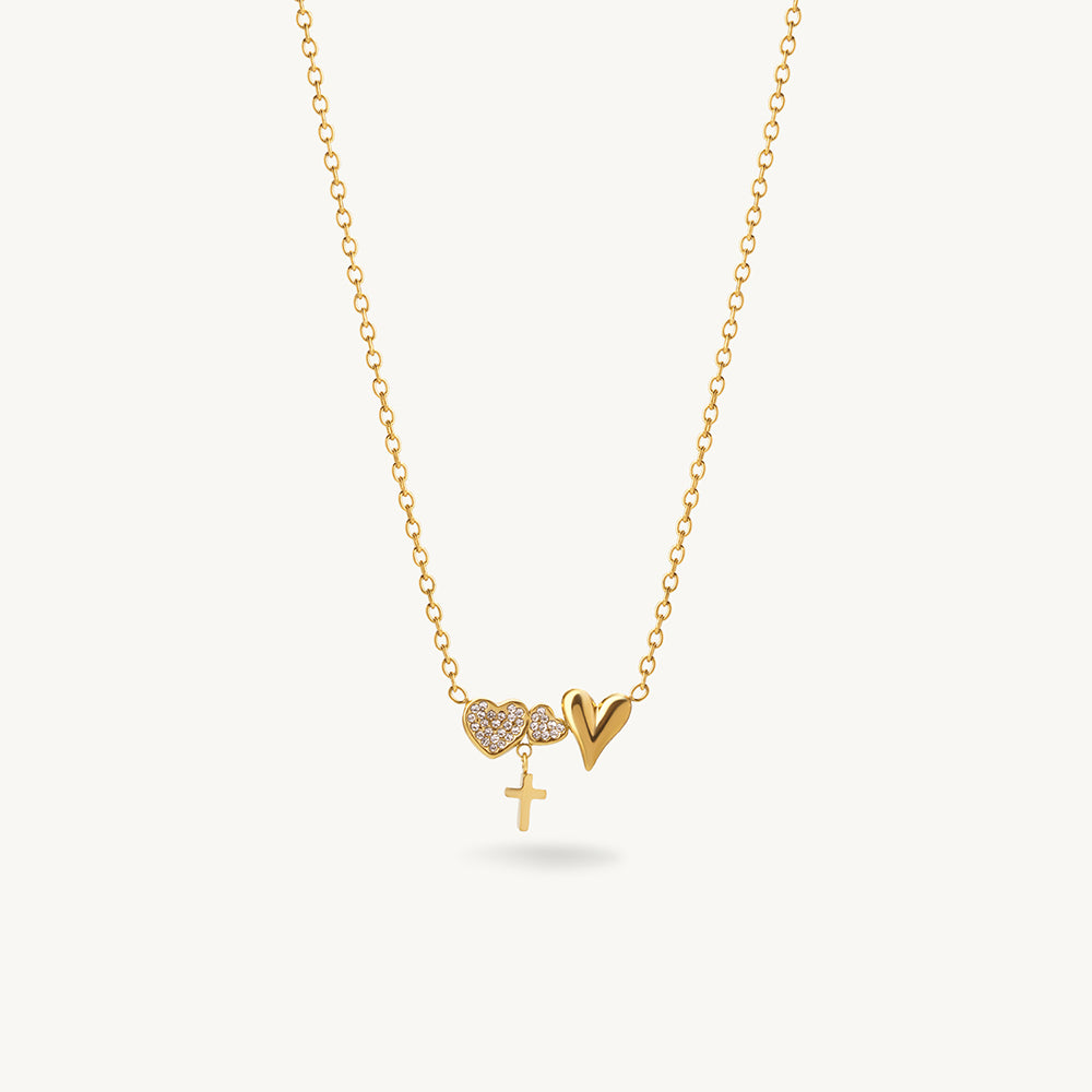 Faith & Love Heart Harmony Necklace