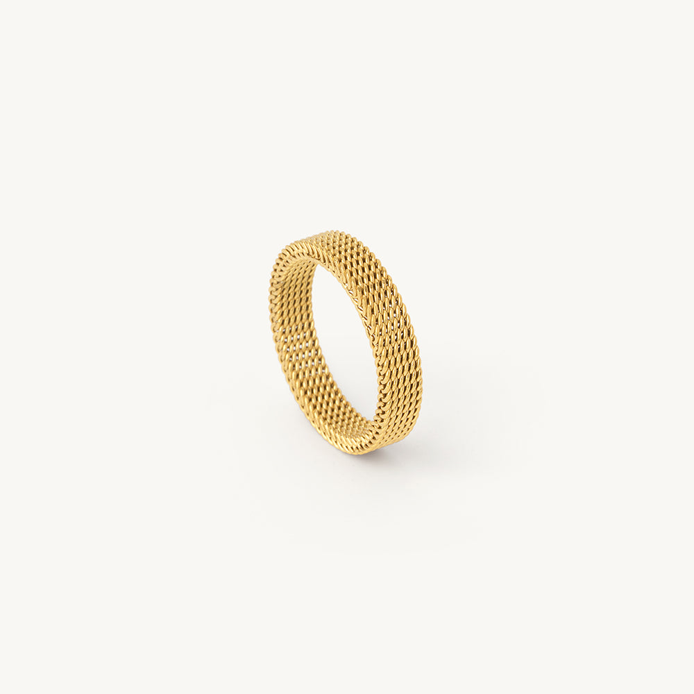Textured Core Band Ring