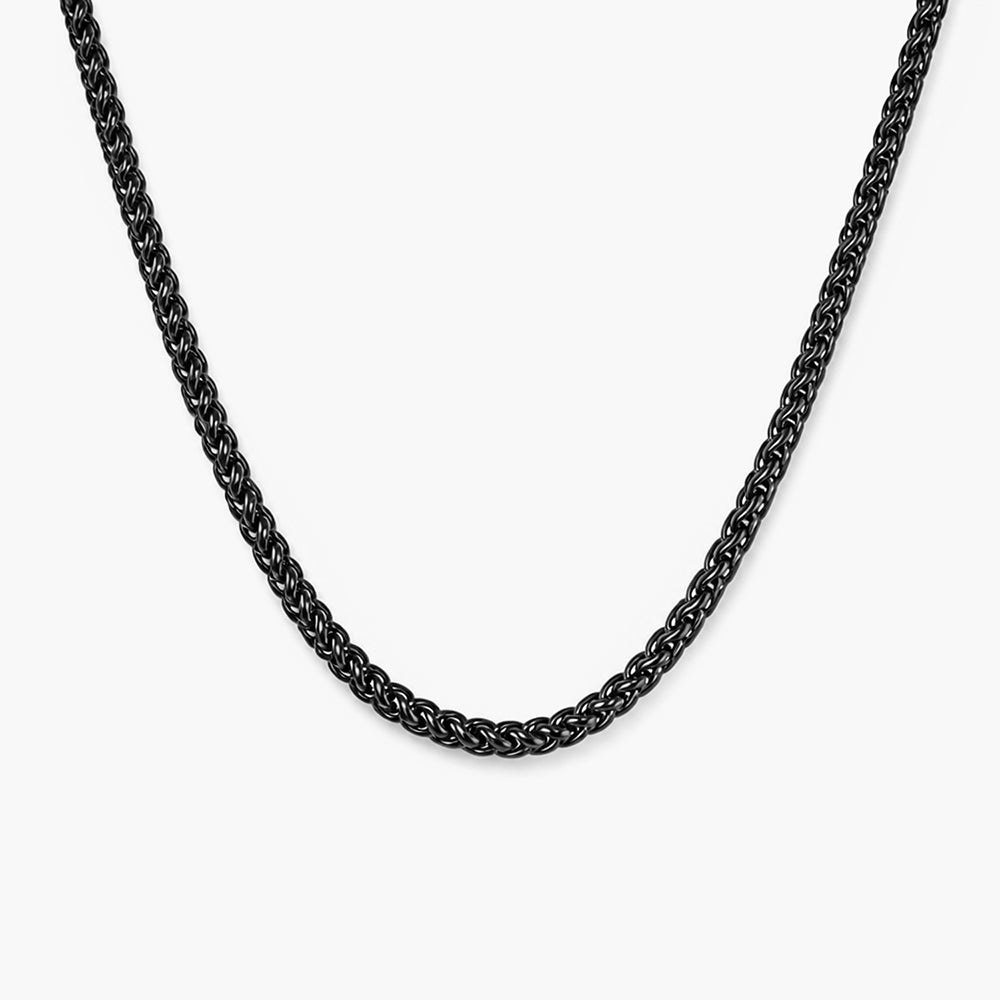 Wheat Chain | Black Plated | 3 MM